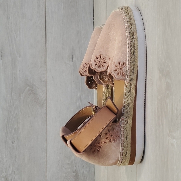 See By Chloe Ankle Espadrilles Sandals Suede Shoes sz 39  US 8 - Picture 3 of 12